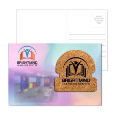 Post Card With Shamrock Cork Coaster