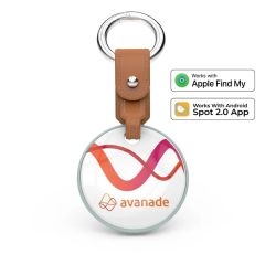 Powertag Pro: Bluetooth Tracker With Brown Keychain