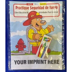 Practice Fire Safety Spanish Coloring Book Fun Pack