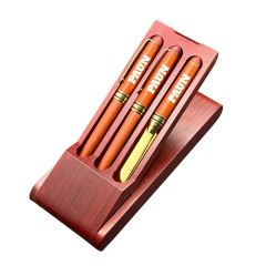 Premade Wb07r Wooden Pen Set - Terrific Timber-1