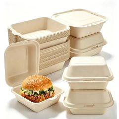 Premium Cardboard Flip-Top Hamburger Food Containers