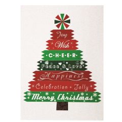 Premium Designer Tree 5 Inch X 7 Inch Holiday Greeting Card
