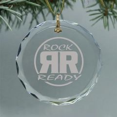 Premium Faceted Crystal Ornament - Custom Engraved