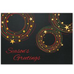 Premium Festive Circles Greeting Card