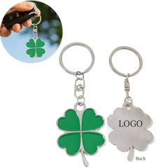 Premium Four-Leaf-Clover Promotional Keychain