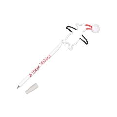 Bentcil Premium Inkbend Standard Pen - Penguin W/ Santa Hat