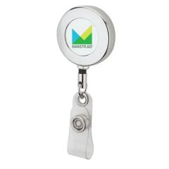 Premium Retractable Metal Round Badge Holder