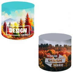 Premium Round Fitted Table Cover Dye Sublimated 30in X 42in