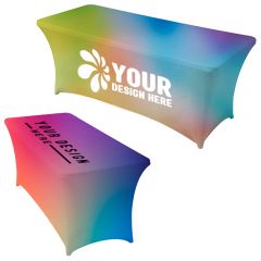 Premium Stretch Table Cover 4 Ft 4-Sided Dye-Sublimated