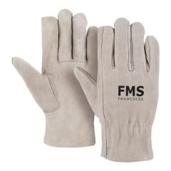 Premium Suede Leather Gloves With Elastic Top