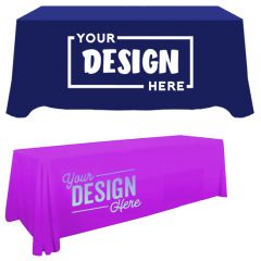 Premium Table Throw 8 Ft 4-Sided Full-Color Dye Sublimation