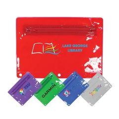 Premium Transparent Vinyl Zippered Pack, Full Color Digital