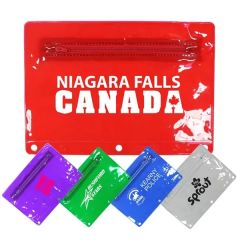 Premium Vinyl Zippered Pack, Transparent Colors