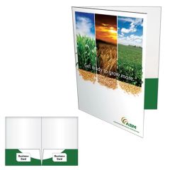 Presentation Folder, Glued Pockets With Card Slit Both Sides