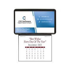 Press-N-Stick Business Card Holder (no Imprint) With Calenda