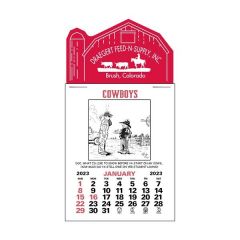 Press-N-Stick Header Cowboy Calendar (12-Month)