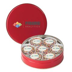 Printed Chocolate Covered Oreo Tin With 14 Cookies