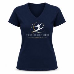 Printed Gildan Softstyle Ladies V-Neck Tees - Special Offer