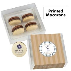 Printed Macaron Gift Set / 4 Pack By Dana's Bakery