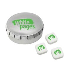 Printed Peppermints Sugar Free / Small Push Top Tin