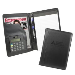 Pro Designer Faux Leather 5 Inch X 8 Inch Junior Calculator Padfolio