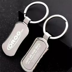 Promo Laser Engraved Metal Key Holder Keychain