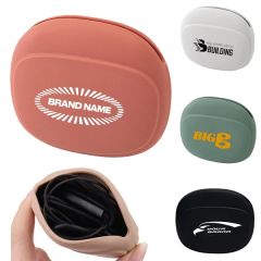 Promotional Earbuds Data Cable Silicone Case Storage Box