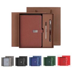 PU Leather Customized Business Notebook Gift Set