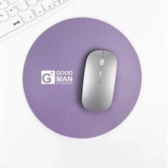 PU Leather Round Mouse Pad