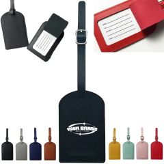PU Leather Travel Accessories Boarding Luggage Tags