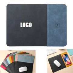 PU Leather Wireless Charging Mouse Pad