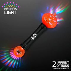 Pumpkin Wand With Bats Light Projection, No Sound