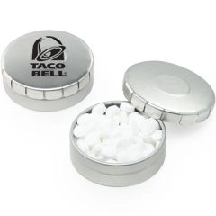 Push Top Tin With Sugar Free Peppermints - Mini