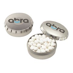 Push Top Tin With White Mints