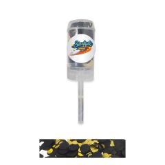 Push Up Black&goldconfetti Poppers W/ Custom Printed Decal
