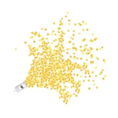 Push Up Gold Confetti Poppers W/ Custom Printed Decal