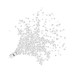 Push Up Silver Confetti Poppers W/ Custom Printed Decal