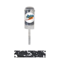 Pushup Black&silver Confetti Poppers W/ Custom Printed Decal