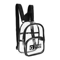 PVC Clear Backpack 7.5 Inch W X 9 Inch H X 2.8 Inch T