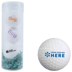 Pvc Tube 3 Pack With Golf Lip Balm
