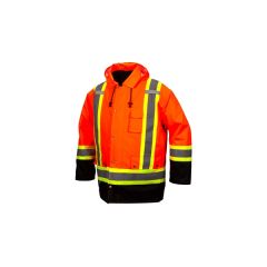 Pyramex Class 2 Hi-Vis 7-In-1 Orange Parka