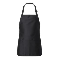 Q-Tees Full-Length Apron With Pouch Pocket