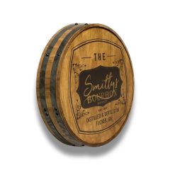 Quarter Barrel Whiskey Wood Sign