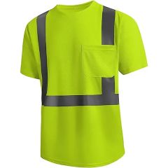Quick Dry Reflective Short Sleeve T-Shirt With Pocket
