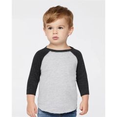 Rabbit Skins Toddler Baseball Fine Jersey Three-Quarter S