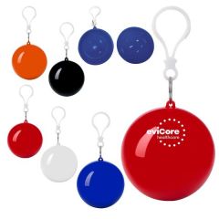 Rain Poncho Ball Key Chain