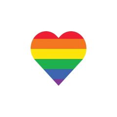Rainbow Heart Sticker