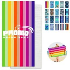 Rainbow Striped Beach Towel Blanket For Outdoor Use