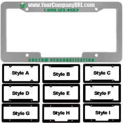 Raised 3-D Plastic License Plate Frames