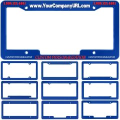Raised 3-D Plastic License Plate Frames